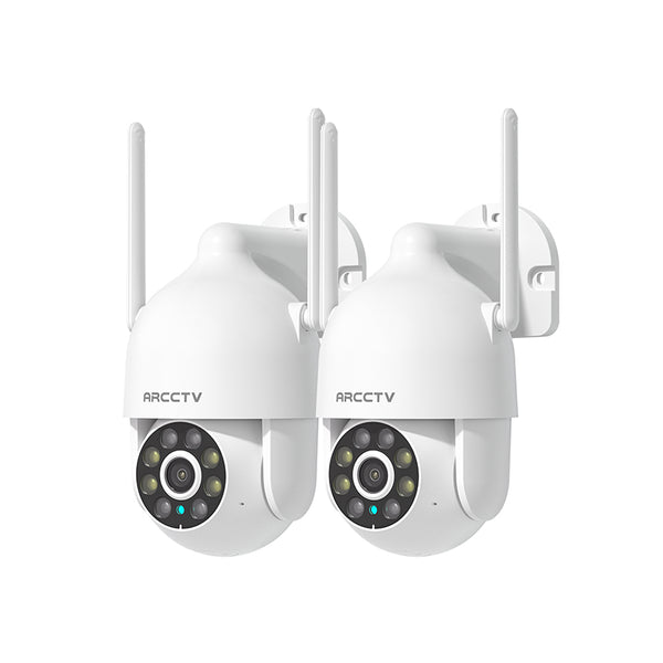 ARCCTV P2 Pro 2K 3MP WiFi PTZ Camera with 360° View(Can't work with any NVR system)[Two Package]
