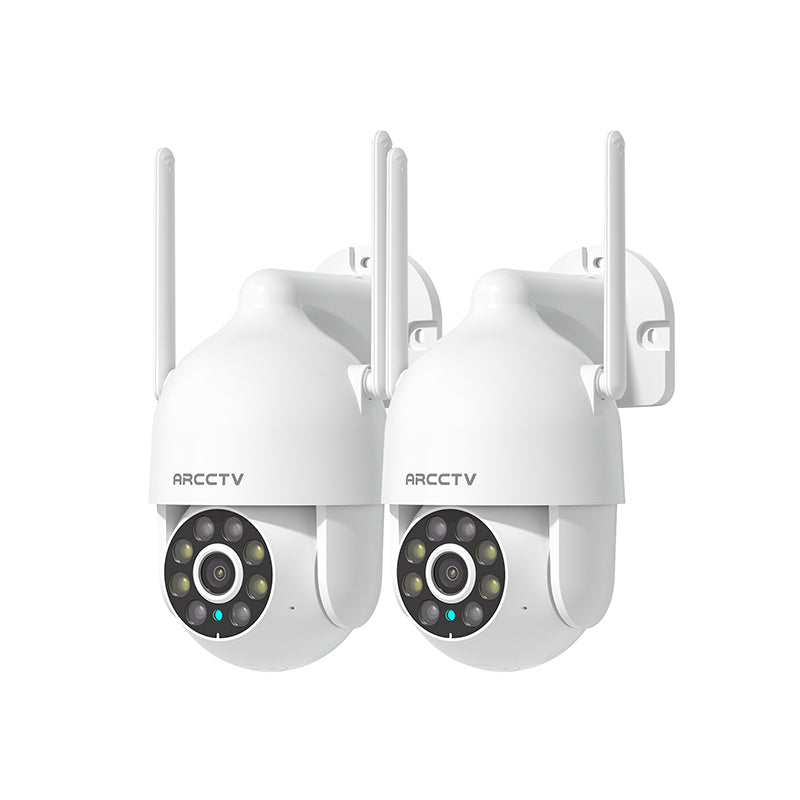 ARCCTV P2 Pro 2K 3MP WLAN PTZ-Kamera mit 360°-Ansicht (nicht kompatibel mit NVR-Systemen) [Zwei Pakete]