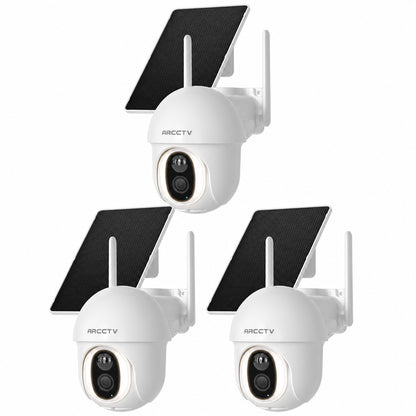 Cellular Outdoor Security Camera 2K/4MP with 360° Coverage
