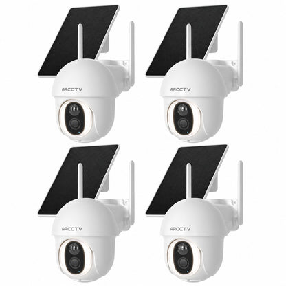 Cellular Outdoor Security Camera 2K/4MP with 360° Coverage