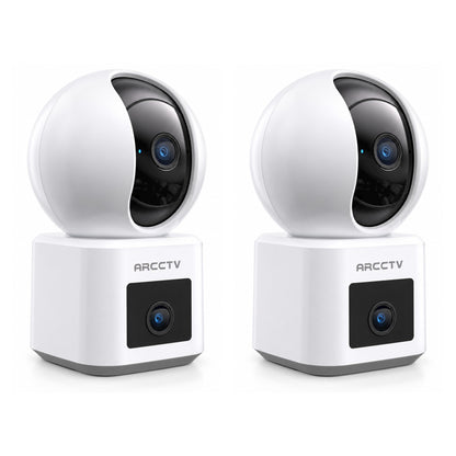 Indoor Dual-Lens Security Camera 2MP+2MP with 360° Coverage