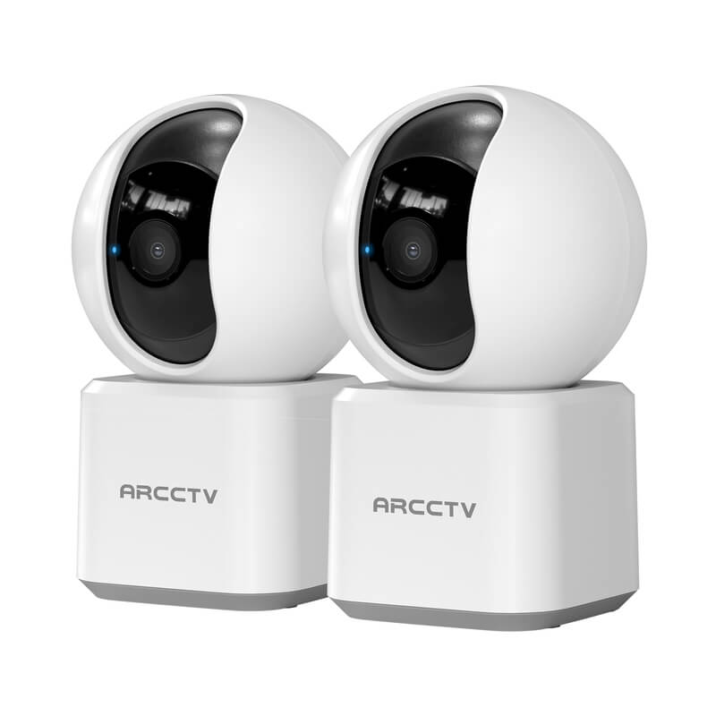 ARCCTV 2K WiFi Babyphone-Kamera HD Zwei-Wege-Audio IR-Nachtsicht Überwachungs-PTZ-Kamera 360° Ansicht Auto-Tracking