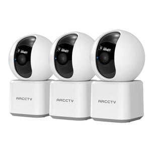ARCCTV 2K WiFi Baby Monitor Camera HD Two Way Talk IR Night Vision Security PTZ Camera 360° View Auto Tracking