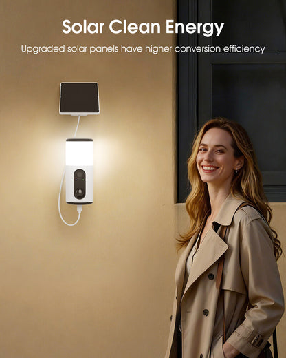 ARCCTV Floodlight Camera with Solar Panel