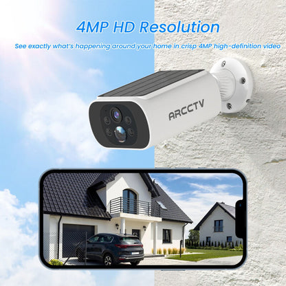 ARCCTV C3 Pro 2K 4MP Integrated Solar Battery Camera (Can't work with any NVR system)