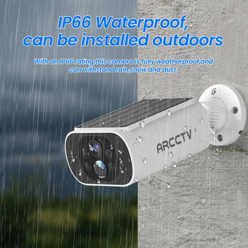 ARCCTV C3 Pro 2K 4MP Integrated Solar Battery Camera (Can't work with any NVR system)