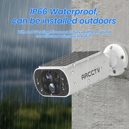 ARCCTV C3 Pro 2K 4MP Integrated Solar Battery Camera (Can't work with any NVR system)
