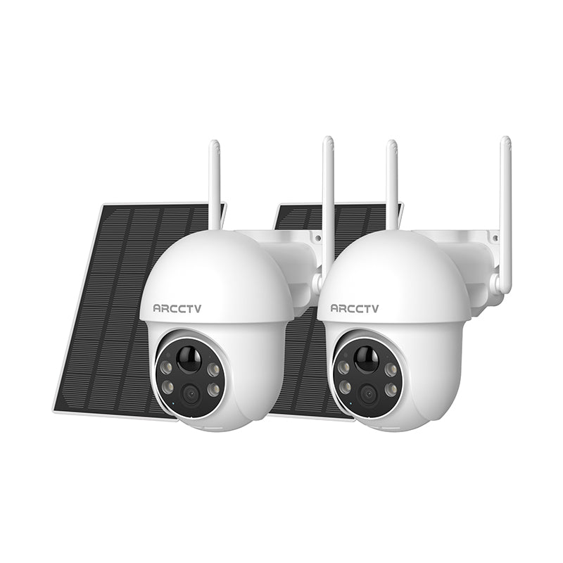 ARCCTV Q1 Max 4MP Solar-Akku-Kamera (nicht mit NVR-Systemen kompatibel) [Zwei Pakete]