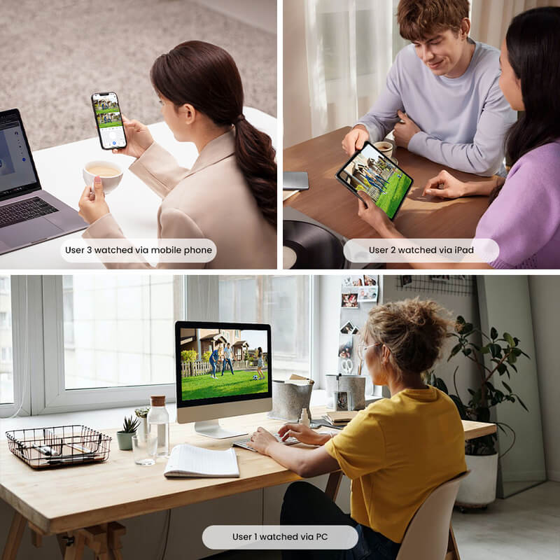 ARCCTV P7 3MP Surveillance Camera Dual Lens Dual Live View Outdoor Camera