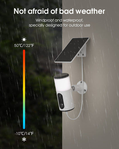 ARCCTV Floodlight Camera with Solar Panel