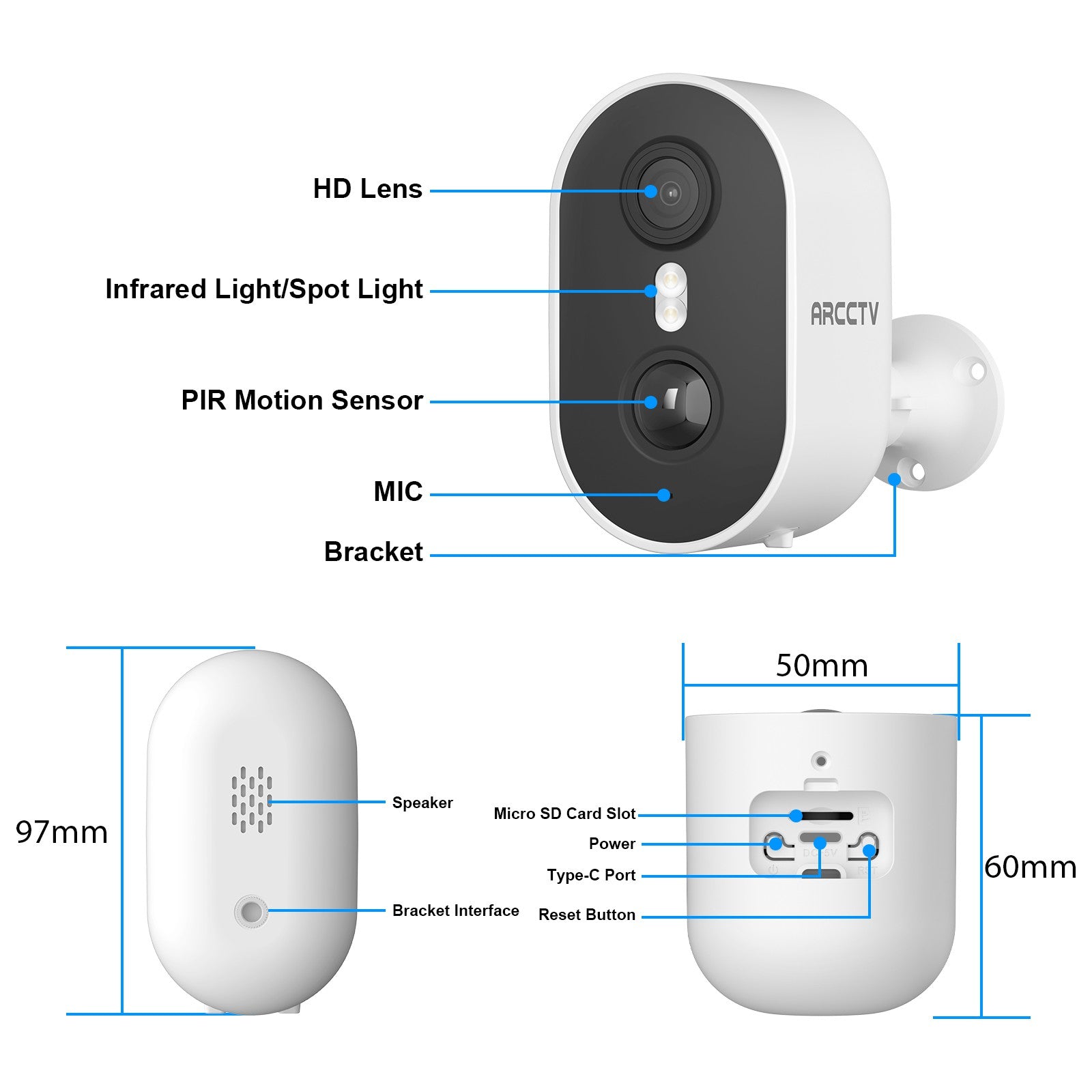 ARCCTV C2 Pro 4MP Battery Powered Camera
