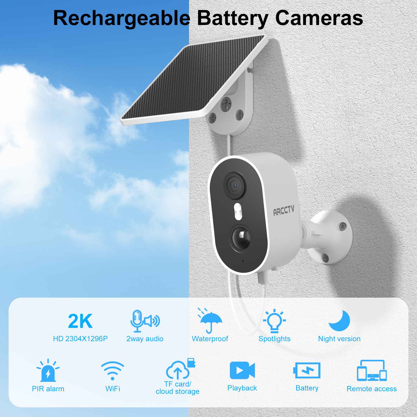ARCCTV C2 Pro 4MP Battery Powered Camera
