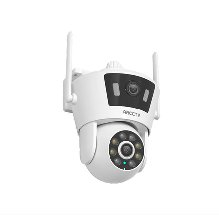 ARCCTV P7 3MP Surveillance Camera Dual Lens Dual Live View Outdoor Camera