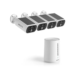 ARCCTV Pro 2K 4MP C3 WLAN-Solarbatteriekamera-Kit CCTV-System mit 32 GB SD-Karte