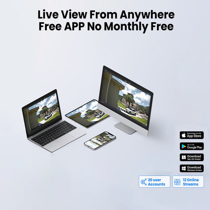 ARCCTV P2 Pro 2K 3MP WiFi PTZ Camera with 360° View(Can't work with any NVR system)